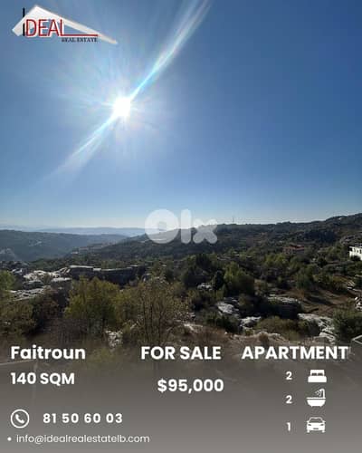 Apartment for sale in Faitroun شقة للبيع في فيطرون
