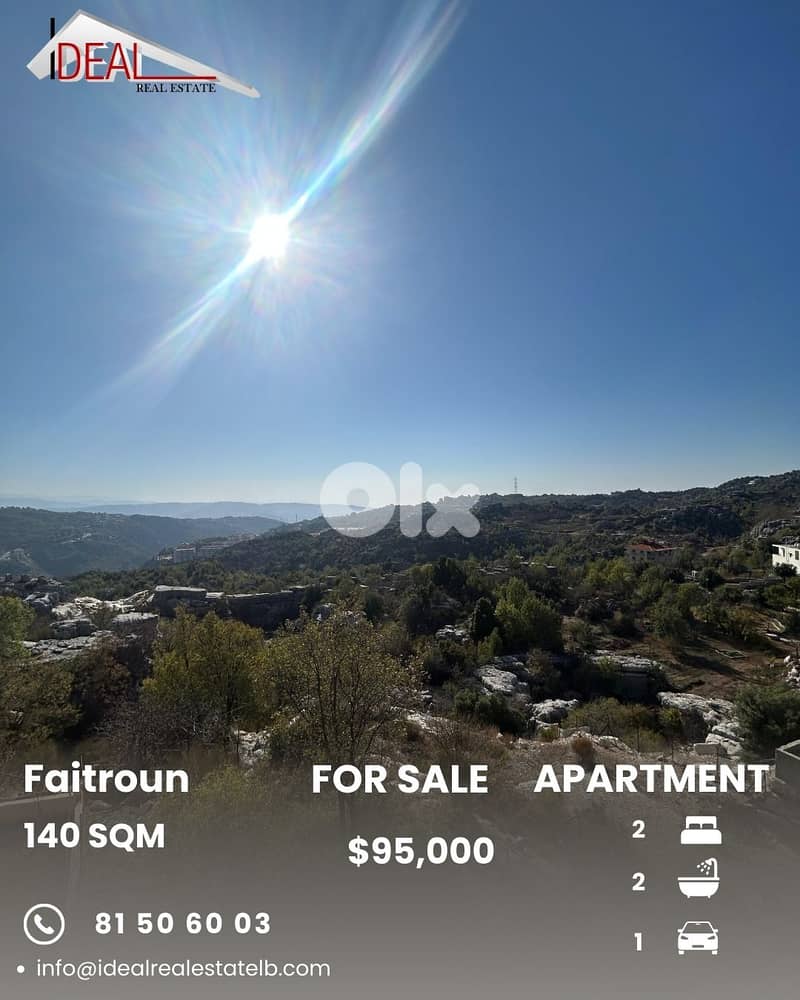 Apartment for sale in Faitroun شقة للبيع في فيطرون 0
