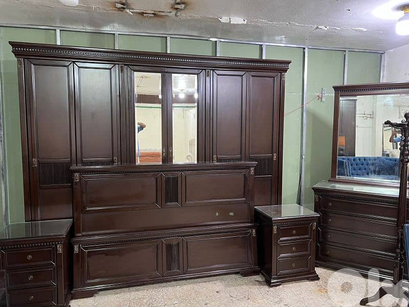 اوضة نوم شغل توصاية خشب زان ولاتي كلا ملبسة قشرة زان 0