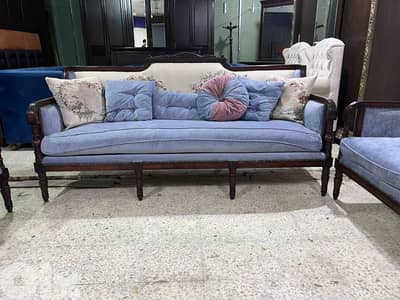 طقم كنبايات ستيل خشب زان اربع قطع