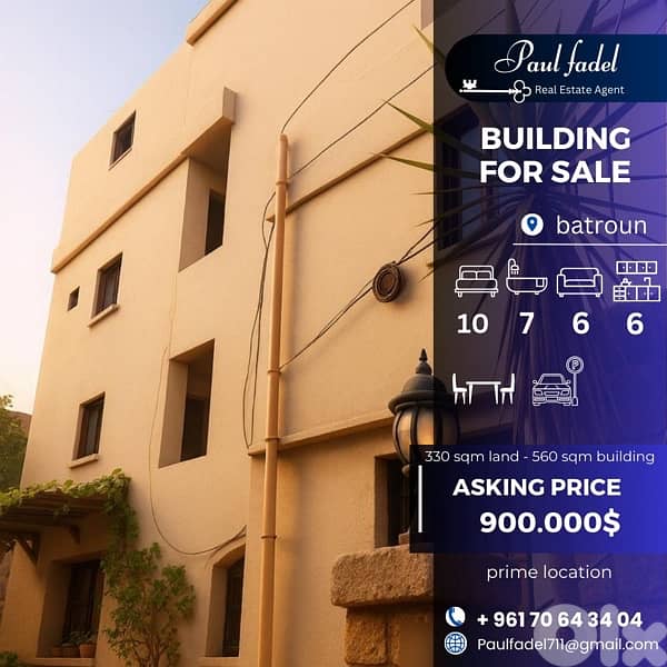 Building for sale in Batroun, located in a prime location !! 0