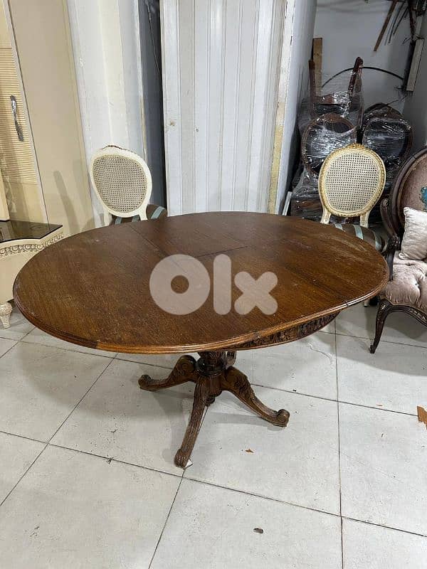 طاولة خشب زان انتيك بتتكبر وبتتصغر 1