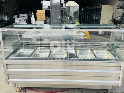 براد واجهة مع جوط jn فول ستانليس 2متر شبه جديد