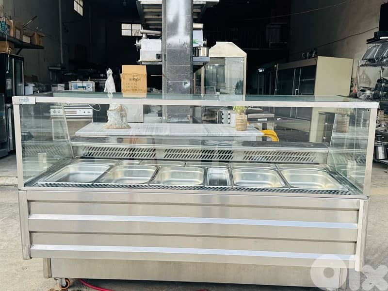 براد واجهة مع جوط jn فول ستانليس 2متر شبه جديد 1