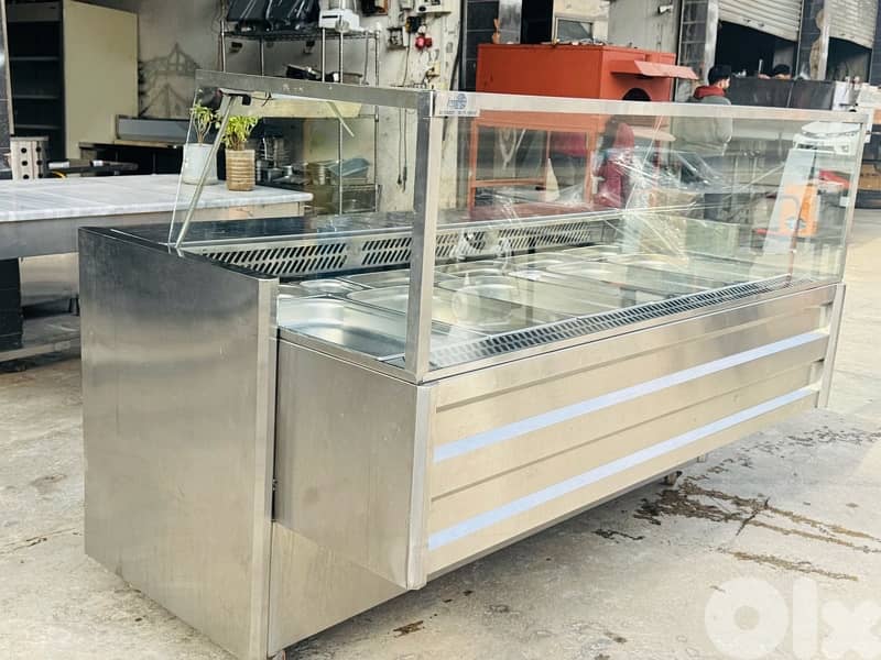 براد واجهة مع جوط jn فول ستانليس 2متر شبه جديد 2