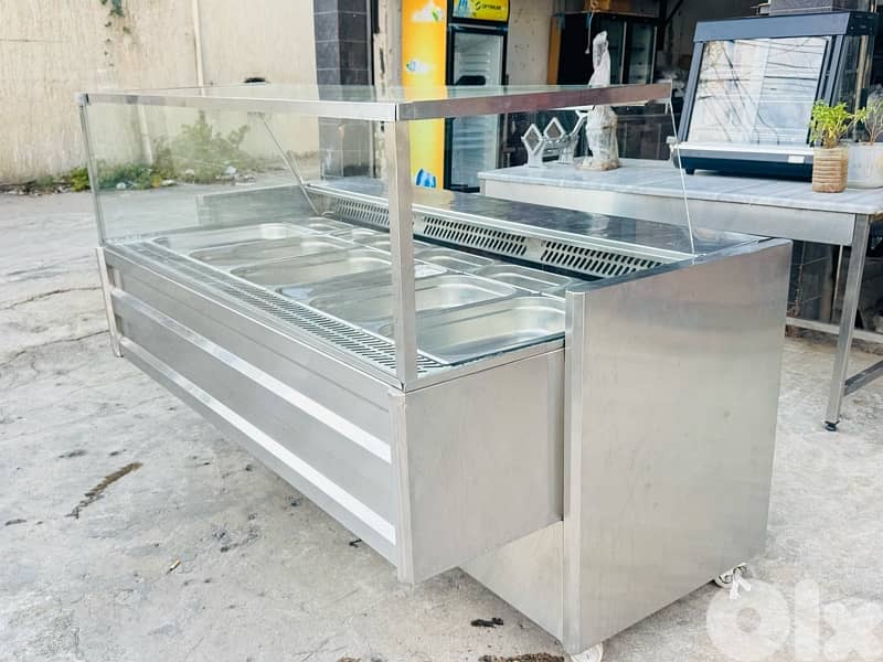 براد واجهة مع جوط jn فول ستانليس 2متر شبه جديد 3