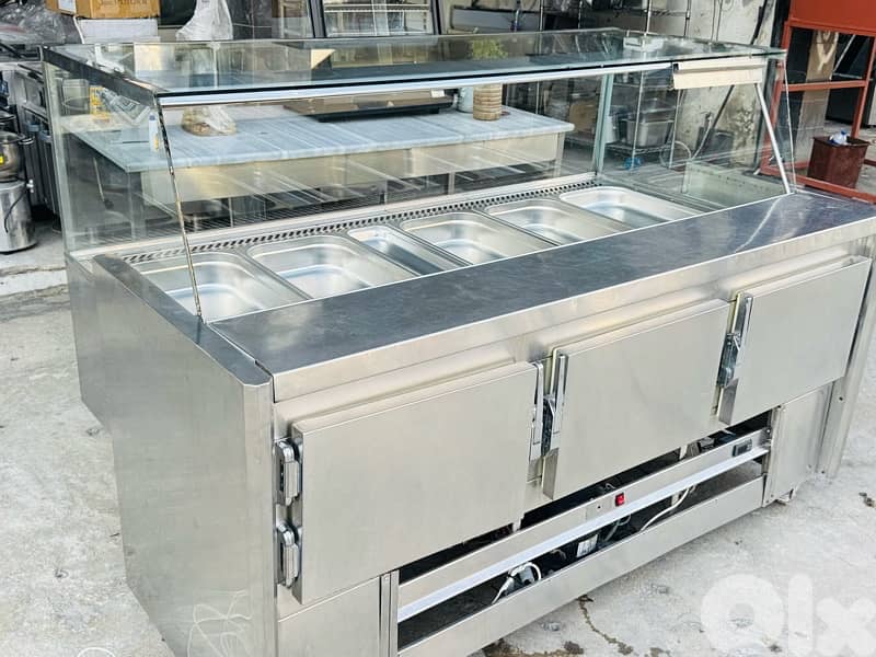 براد واجهة مع جوط jn فول ستانليس 2متر شبه جديد 9