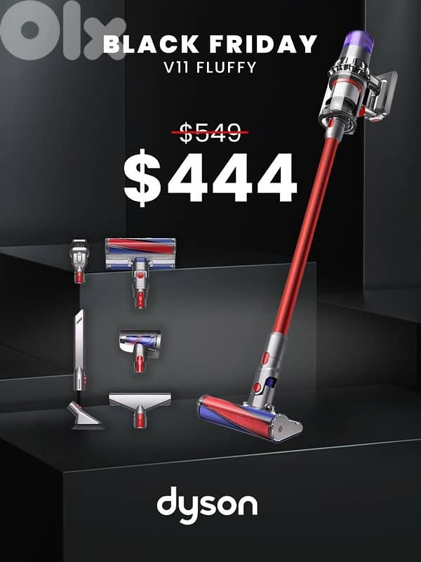 Black Friday Dyson Vacuum V11 Fluffy, V15 Detect Abs, V15 Submarine 0