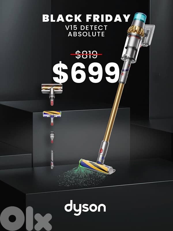 Black Friday Dyson Vacuum V11 Fluffy, V15 Detect Abs, V15 Submarine 1