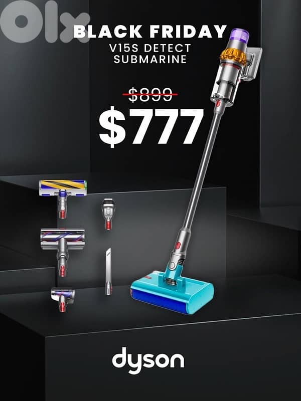 Black Friday Dyson Vacuum V11 Fluffy, V15 Detect Abs, V15 Submarine 2