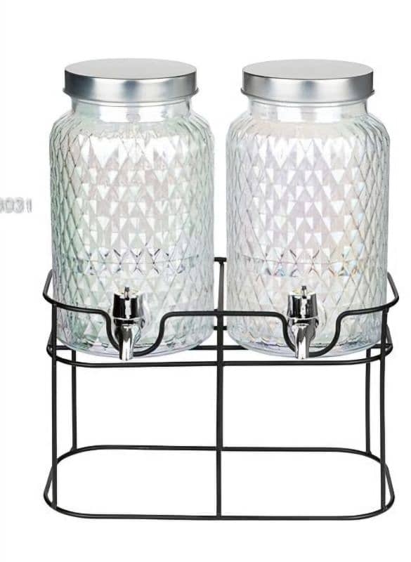 ERNESTO 2 GLASS WATER DISPENSER WITH A MODERN STAND. _4$ delivery. 0