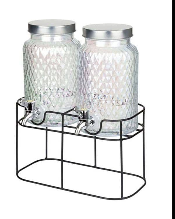 ERNESTO 2 GLASS WATER DISPENSER WITH A MODERN STAND. _4$ delivery. 7