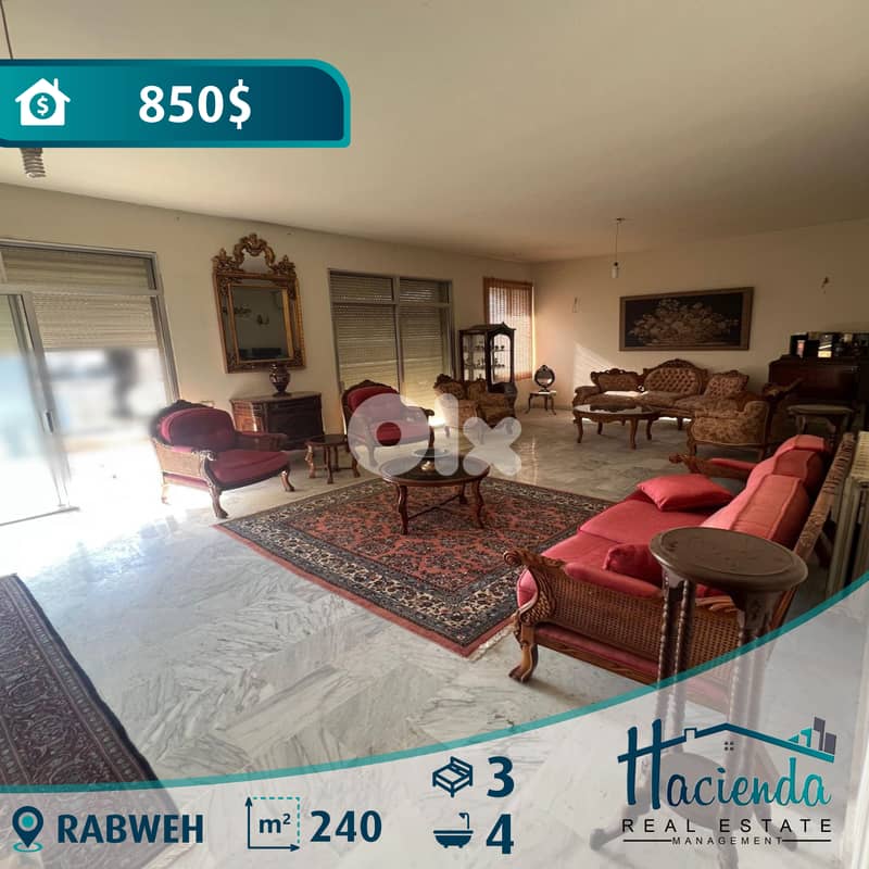 Apartment For Rent in Rabweh 0