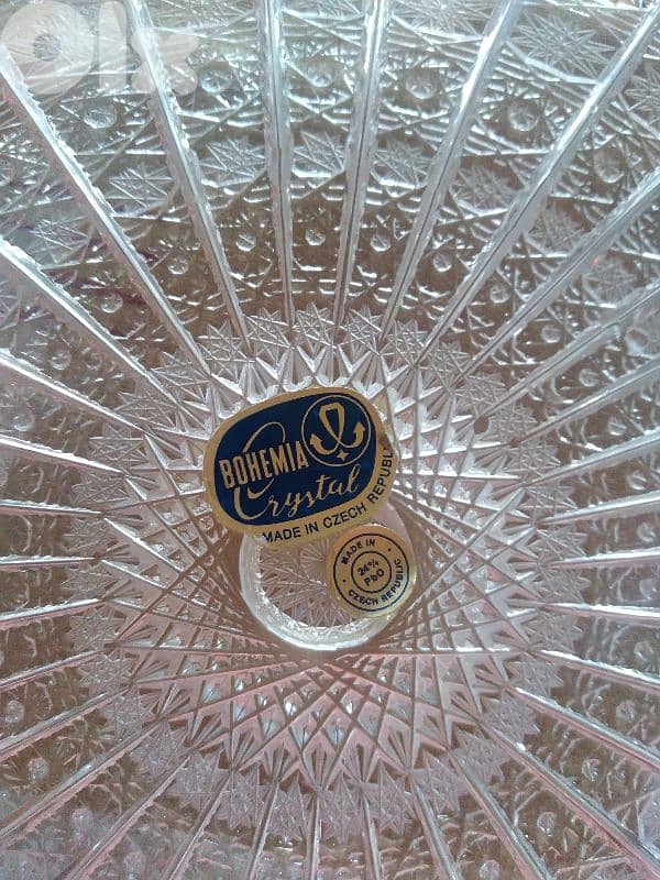 Bohemia crystal long oval plate 1