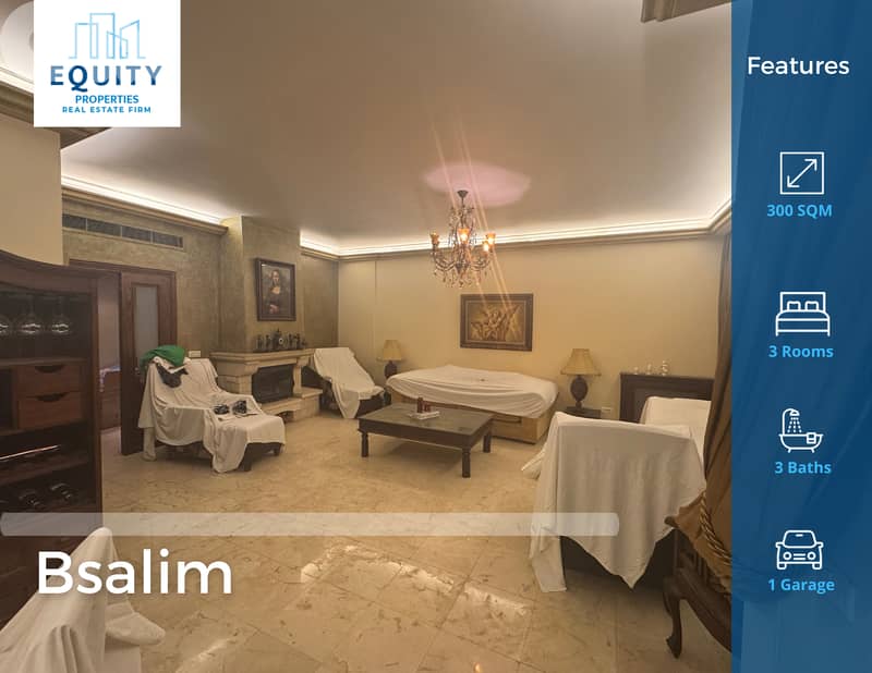 300SQM Apartment With Terrace For Rent In Bsalim شقة للإيجار #RH229850 0