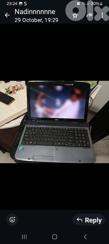 لابتوب مع شنطة 1