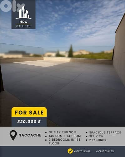 Naccache 290 sqm Duplex | terrace | sea view