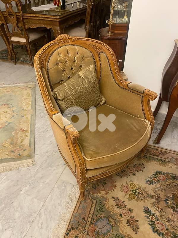 2 armchairs vintage style 1