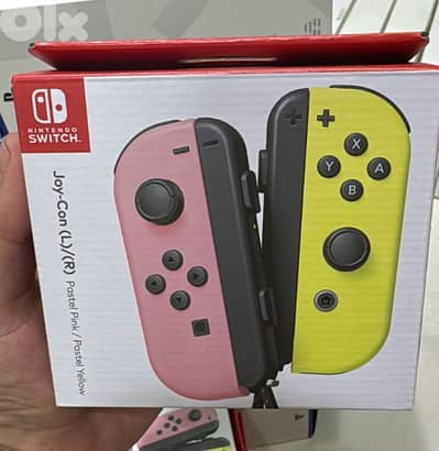 Nintendo Joy-con pastel pink/pastel yellow