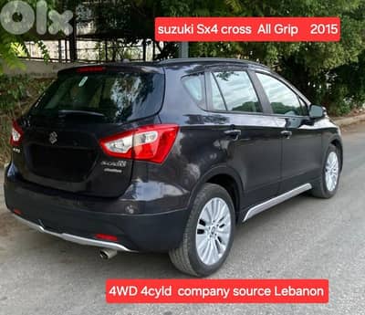Suzuki SX4 2015  S cross All Grip   دفع رباعي مصدر الشركة لبنان