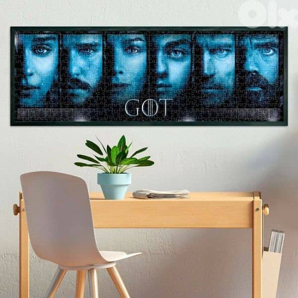 لغز بانورامي 1000 قطعة من كليمنتوني–صراع العروش يتميز بصور عالية الدقة 2