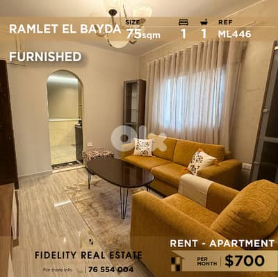 Apartment for rent in Ramleh El Bayda ML446 شقة للإيجار