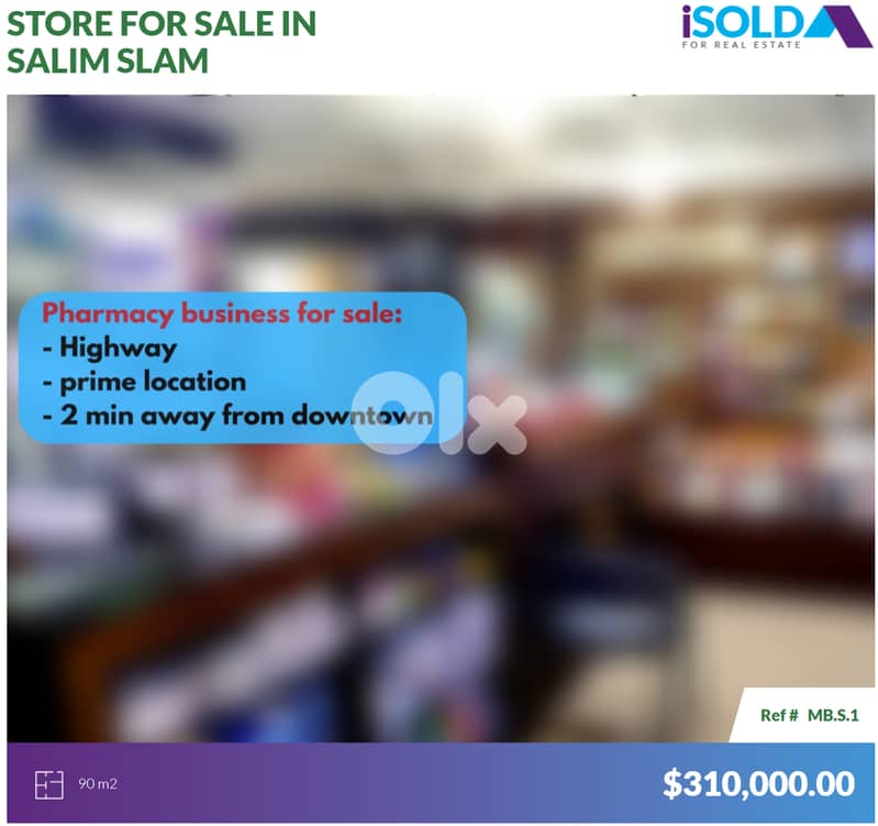 Pharmacy functional business 4sale+store rent in beirutصيدلية في بيروت 0