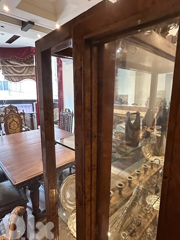 Czech Biedermeier Display Cabinet in Walnut and Spruce, 1830s 10