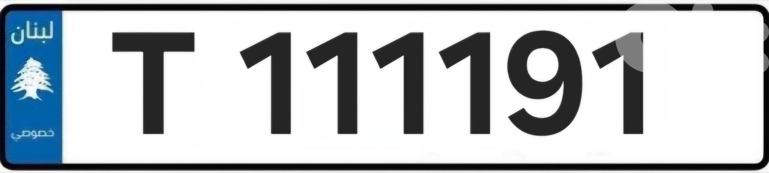 Special plate number 0