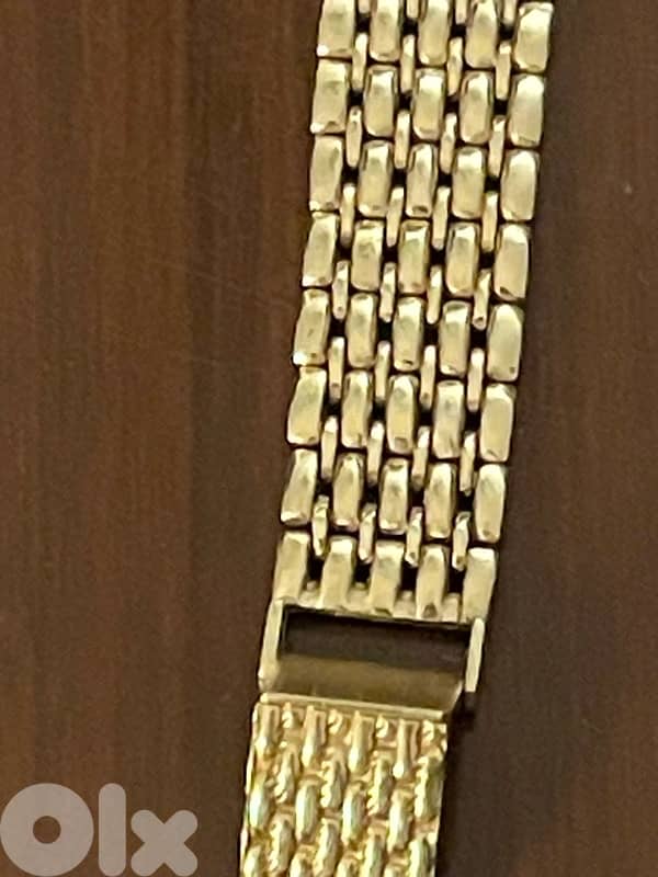 14k solid gold 0.585 Genève supreme made in italy for men, 33.5mm 1