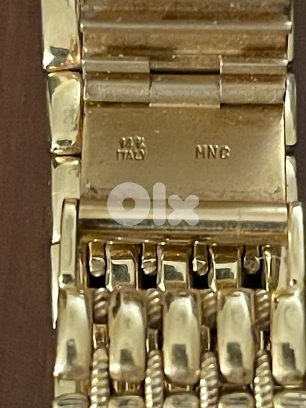 14k solid gold 0.585 Genève supreme made in italy for men, 33.5mm 2