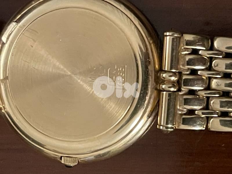 14k solid gold 0.585 Genève supreme made in italy for men, 33.5mm 4