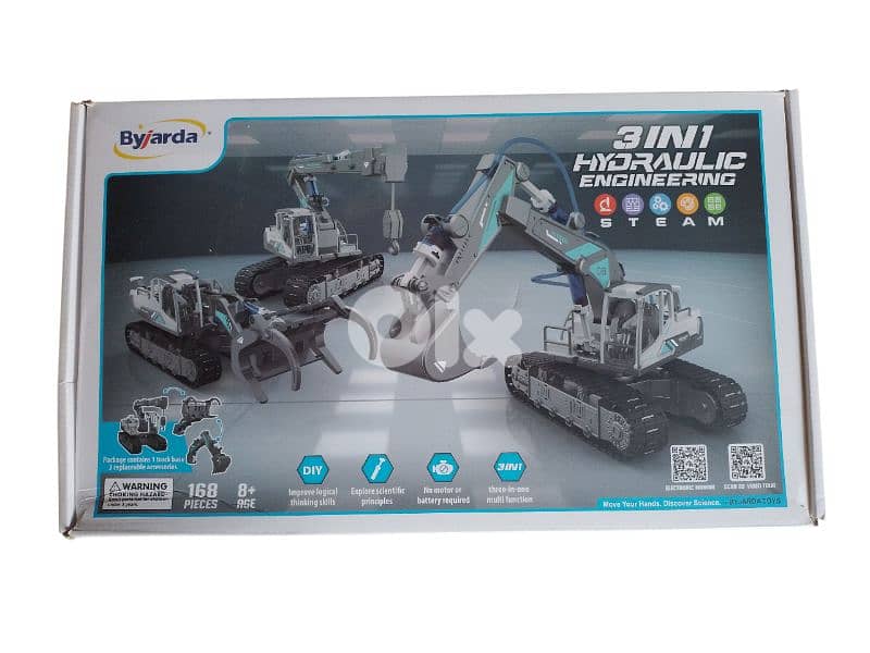 3 in 1 hydraulic engineering 168 pieces 1