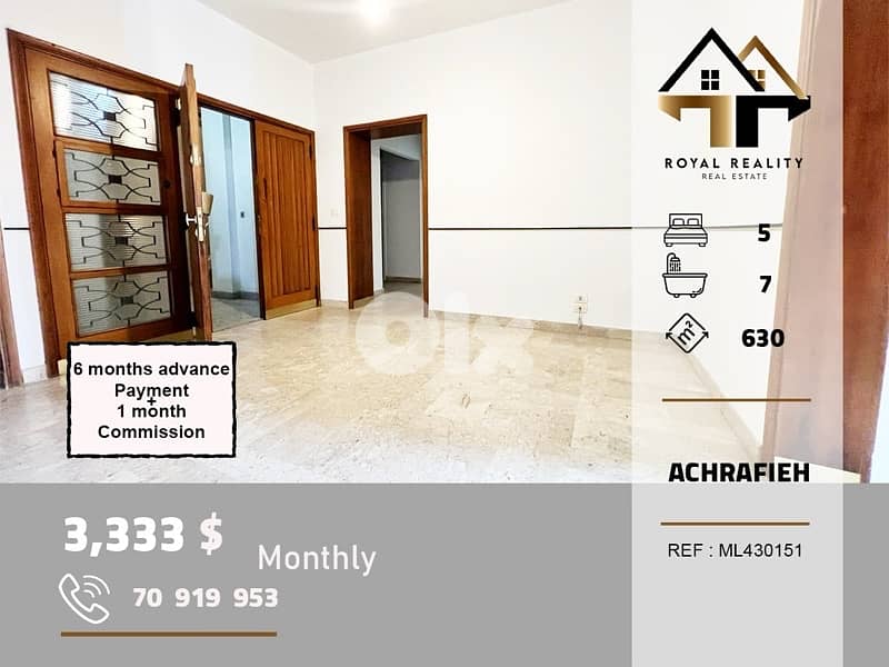 apartments for rent in achrafieh beirut شقق للايجار في الاشرفية بيروت 0