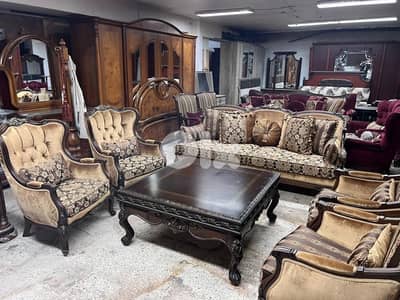 طقم صالون خشب زان