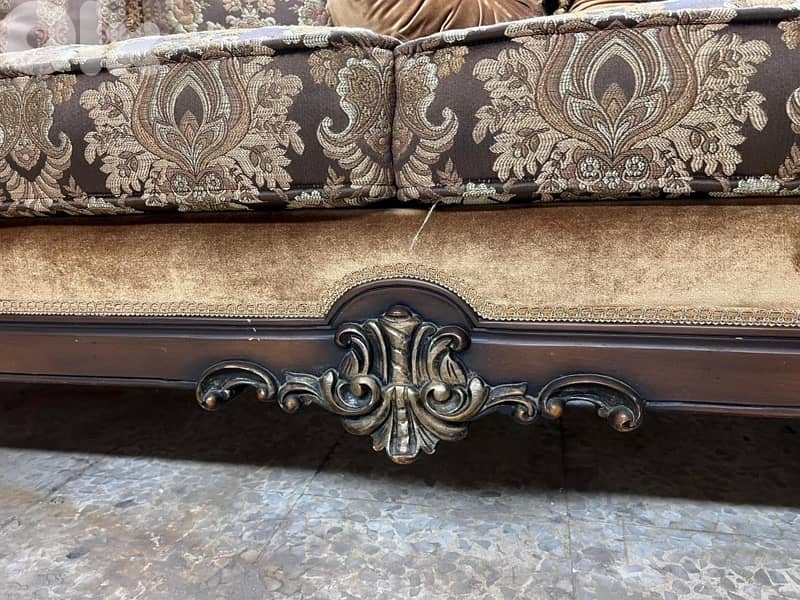 طقم صالون خشب زان 8