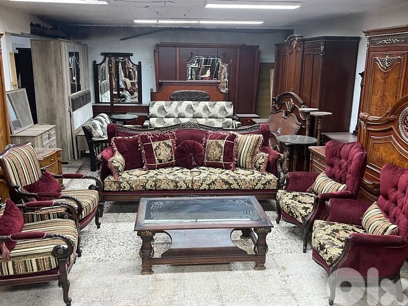 طقم صالون خشب زان 1