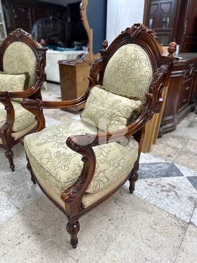 طقم صالون خشب زان