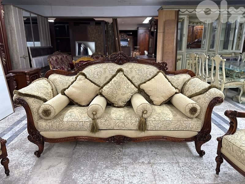 طقم صالون خشب زان 3