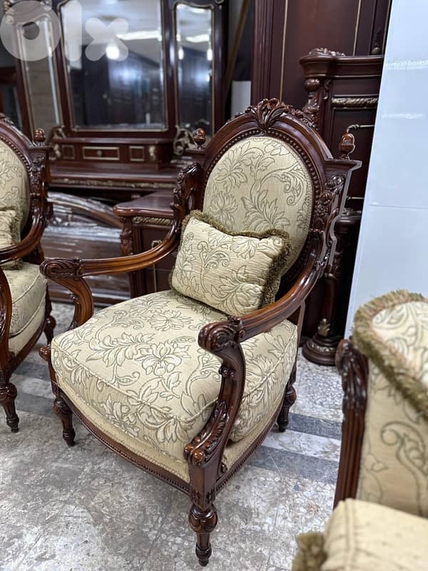 طقم صالون خشب زان 6