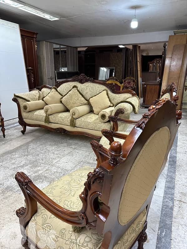 طقم صالون خشب زان 10