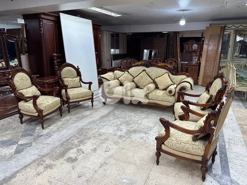 طقم صالون خشب زان 11