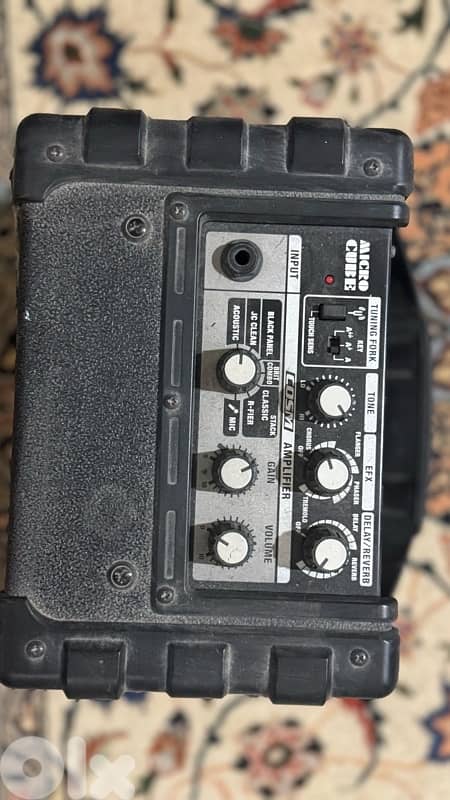 Samick Acoustic-Electric Guitar + Roland Amplifier 3