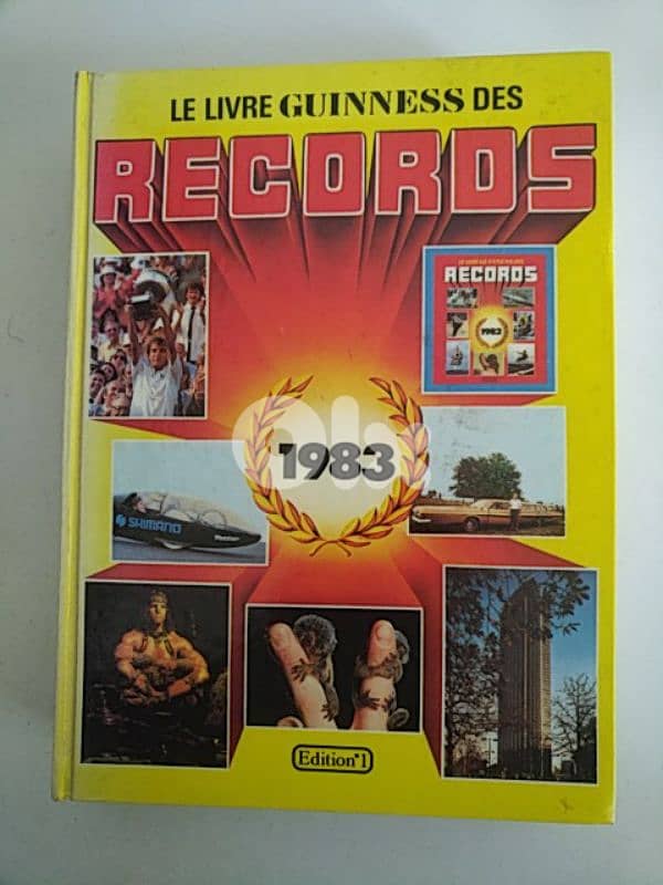 Old book Le Livre Guinness des Records 1ère édition - Not Negotiable 0