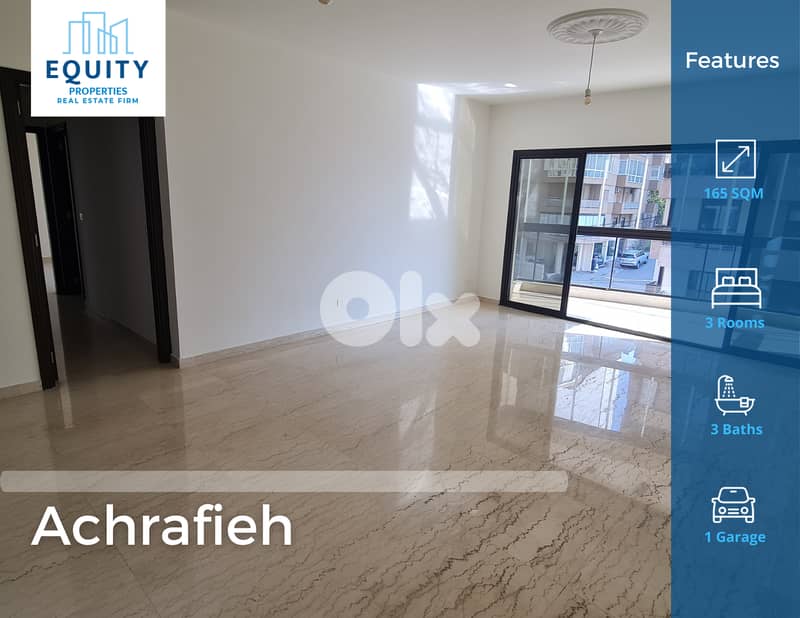165 SQM Apartment For Rent In Achrafieh شقة للإيجار #ML230124 0