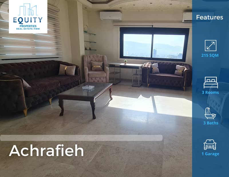 Furnished 215 SQM Apartment For Rent In Achrafieh شقة للإيجار#ML230224 0