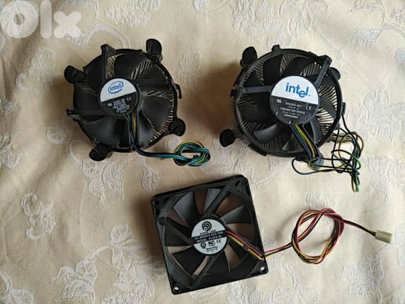 Old PC parts CPU, Ram, Graph card, DVD, TV Tuner, Fans (ALL together) 4