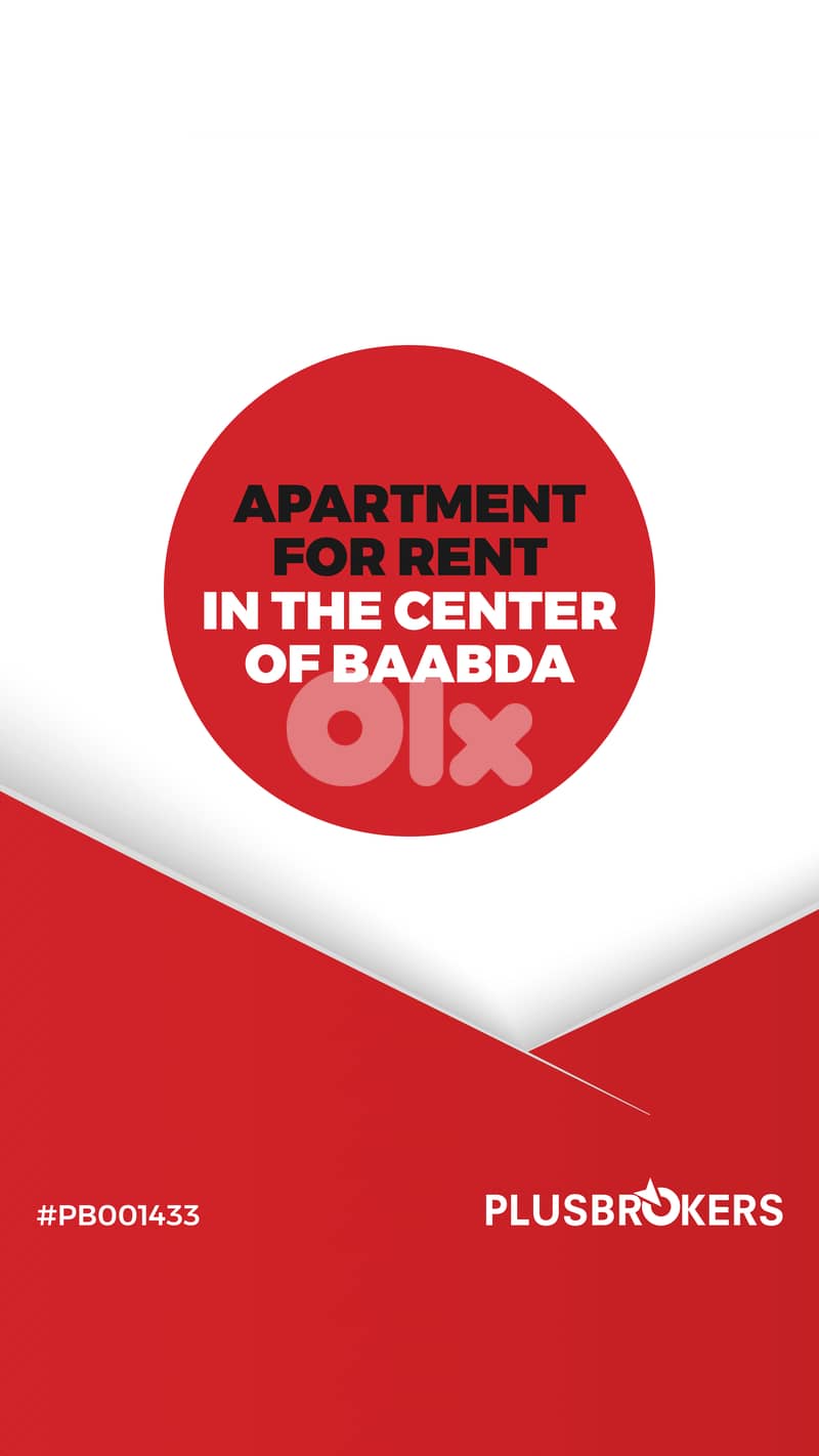 Apartment for rent in the center of Baabda good for commercial use 0