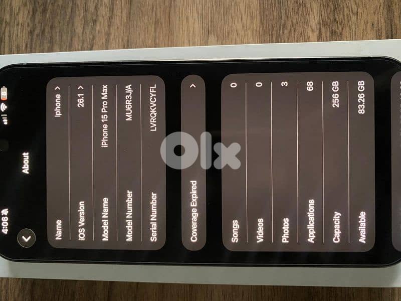 iphone 15 pro max 256 4