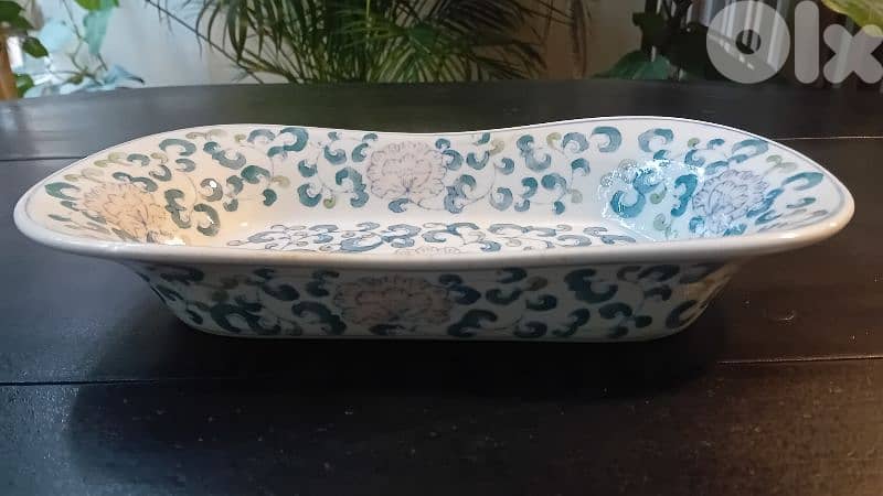 GORGEOUS Hand-Painted Chinese Floral Decorative Dish 1